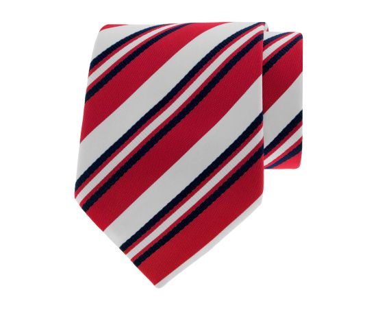 Witte stropdas met rode strepen