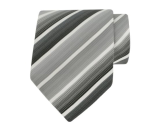 Grijze stropdas met strepen