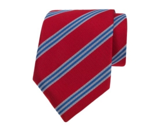 Rode stropdas met strepen