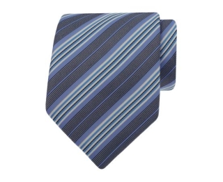 Lichtblauwe stropdas met strepen